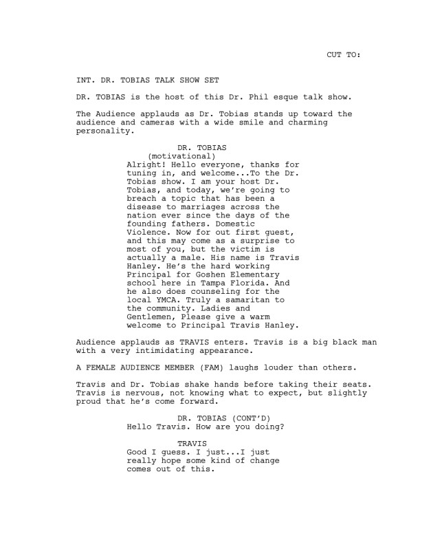 Tobias Show - Domestic Abuse page 1