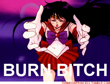 Sailor Mars fire